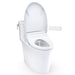 TOTO Aurora WASHLET+ One-Piece Toilet - 1.28 GPF - White toilet with open lid on a white background
