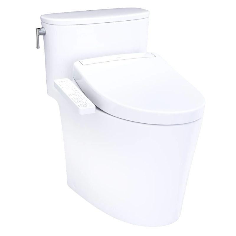 TOTO Aurora WASHLET+ One-Piece Toilet - 1.28 GPF - S2 on a white background