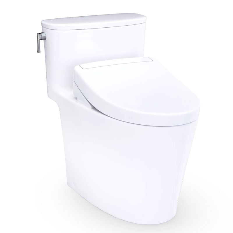 TOTO Aurora WASHLET+ One-Piece Toilet - 1.28 GPF - S5 on a white background
