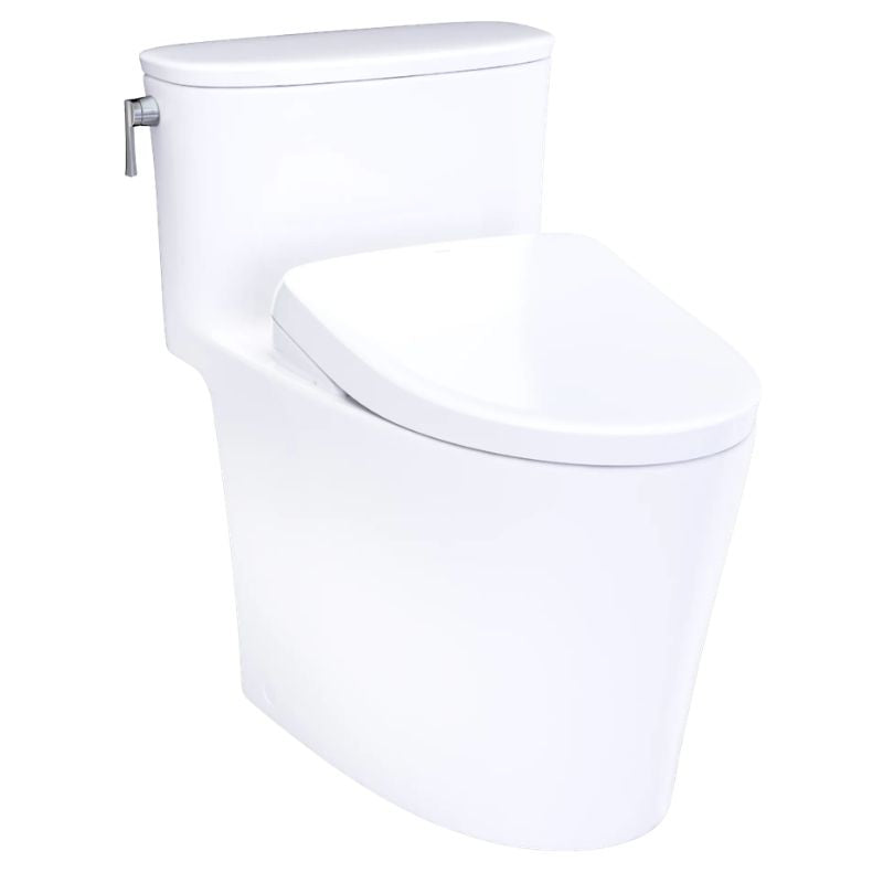 TOTO Aurora WASHLET+ One-Piece Toilet - 1.28 GPF - S7 on a white background