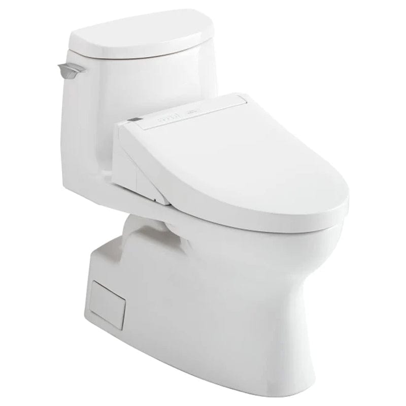 TOTO Carlyle II 1G Washlet+ C5 One-Piece Toilet with 1.0 GPF flushing system, featuring a modern design and bidet functionality.