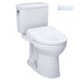 TOTO Drake II Washlet S7 Two-Piece 1.0 GPF toilet with attached bidet and remote control.