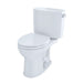 TOTO Drake II Two-Piece Round - White toilet on a white background