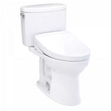 TOTO Drake II WASHLET+ S5 Two-Piece Toilet- White toilet with closed lid