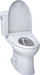 TOTO Drake II Washlet + S7 Two-Piece - open lid