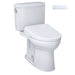 TOTO Drake II Washlet S7A two-piece toilet 1.28 GPF with control panel on white background