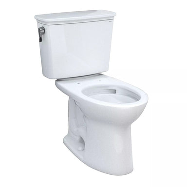 TOTO Drake Transitional Two-Piece Toilet, 1.28 GPF, White, Angled View