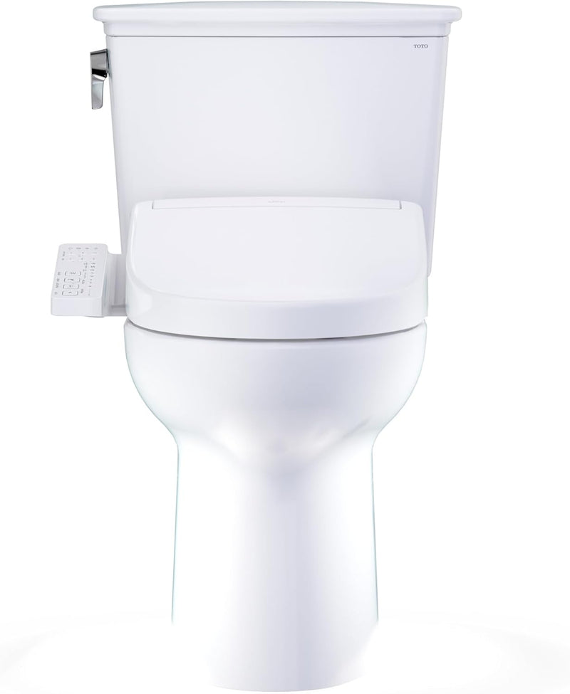 TOTO Drake Transitional WASHLET+ S2 Two-Piece Toilet - 1.28 GPF - front view