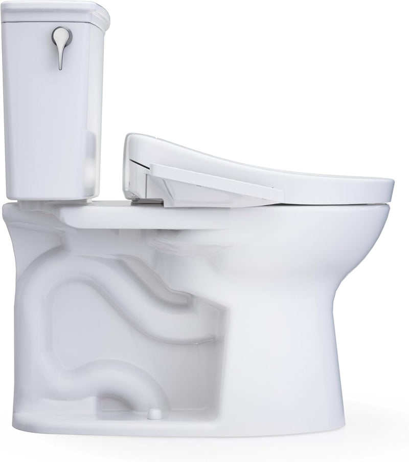 TOTO Drake Transitional WASHLET+ S2 Two-Piece Toilet - 1.28 GPF - side view