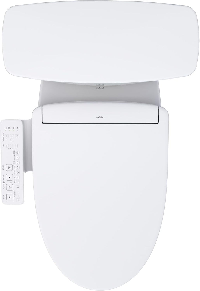 TOTO Drake Transitional WASHLET+ S2 Two-Piece Toilet - 1.28 GPF - top view