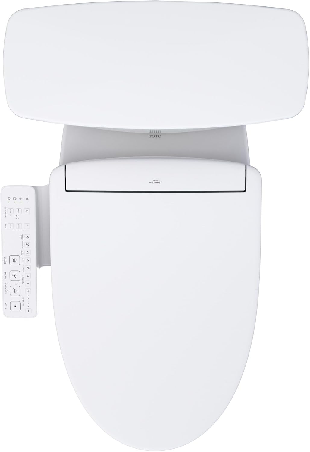 TOTO Drake Transitional WASHLET+ S2 Two-Piece Toilet - 1.28 GPF - Universal Height - top view