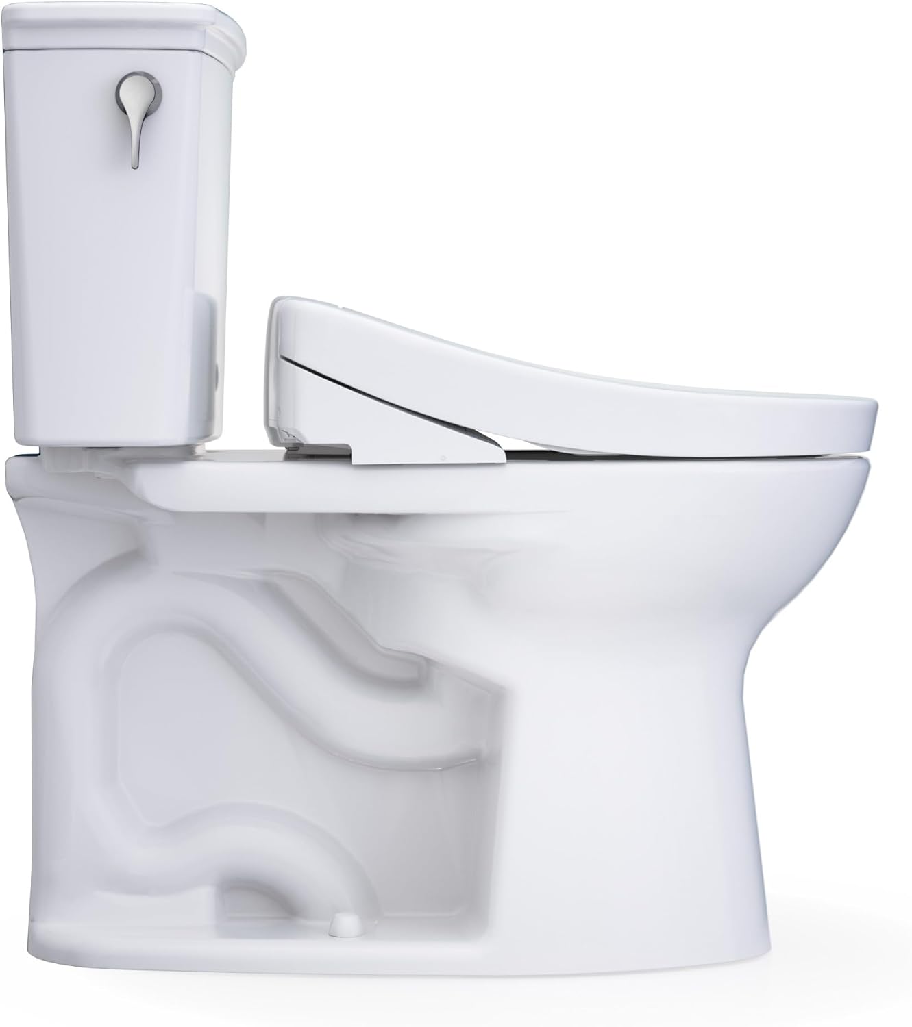 TOTO Drake Transitional WASHLET+ S5 Two-Piece Toilet - 1.28 GPF - Universal Height - side view