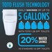 TOTO Drake Transitional Washlet + S7 Two-Piece - flush technology