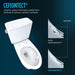 TOTO Drake Two Piece Toilet Elongated - Seat Included - cefiontect