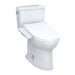 TOTO Drake Washlet+ C2 two-piece bidet toilet combo with 1.28 GPF in white