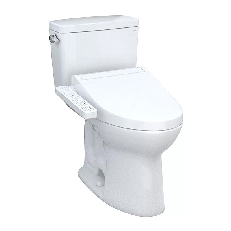 TOTO Drake Washlet+ C2 two-piece bidet toilet combo with 1.28 GPF in white