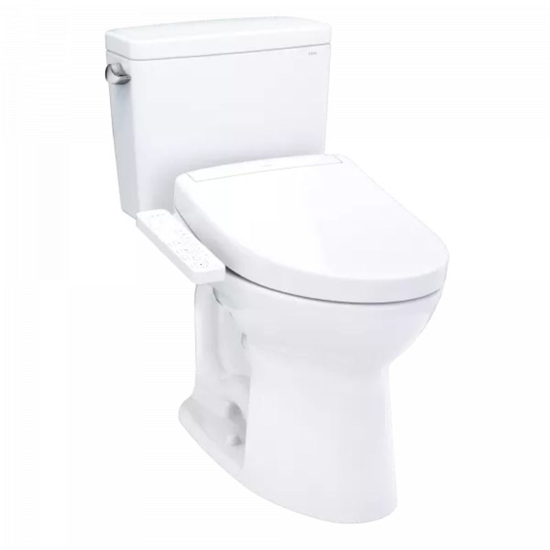 TOTO Drake WASHLET+ S2 Two-Piece Toilet - White toilet on a white background