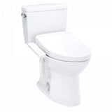 TOTO Drake WASHLET+ S2 Two-Piece Toilet - White toilet on a white background