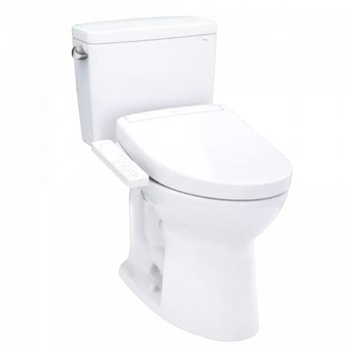TOTO Drake WASHLET+ S2 Two-Piece Toilet - White toilet on a white background