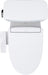 TOTO Drake WASHLET+ S2 Two-Piece Toilet - Top view of a white electronic toilet seat with control panel on a white background