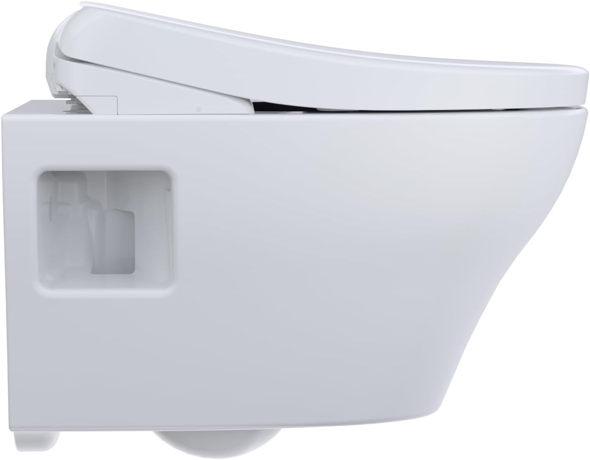 TOTO EP Washlet + S7 Wall Hung Toilet - side view
