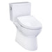 TOTO Glaston 1G WASHLET+S5 Two-Piece Toilet - White toilet on a white background
