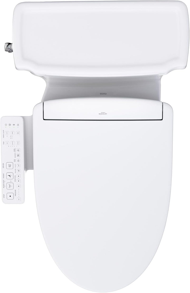 TOTO Guinevere WASHLET+ S2 One-Piece Toilet - top view
