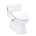 TOTO Guinevere WASHLET+ S2 One-Piece Toilet - 1.28 GPF - White toilet with a seat cover on a white background
