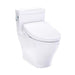 TOTO Legato WASHLET+ S5 One-Piece Toilet - 1.28 GPF - White toilet on a white background