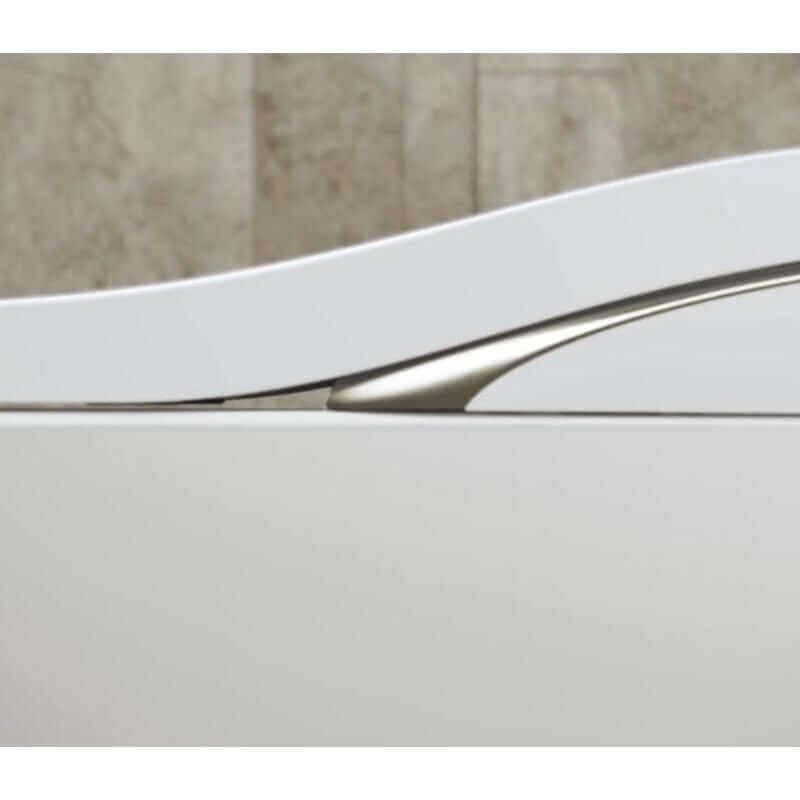 Sleek design detail of TOTO Neorest LS Bidet Toilet in stylish bathroom setting.