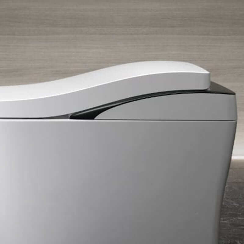 Side view of the TOTO Neorest LS bidet toilet showcasing its sleek modern design.