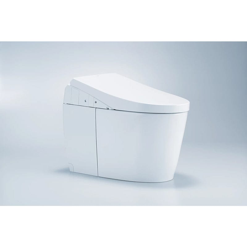 TOTO Neorest AH dual flush integrated bidet toilet on light background.