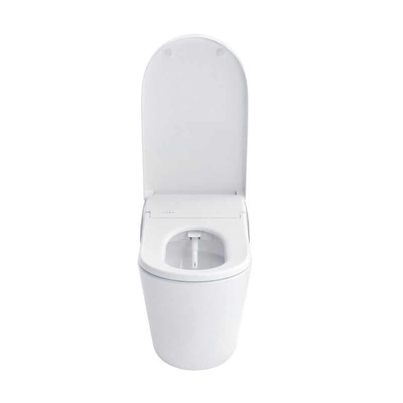 TOTO Neorest AS bidet toilet with advanced features, sleek white design, and integrated seat.