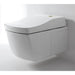 TOTO Neorest EW wall-hung toilet with dual-flush feature in modern bathroom setting.