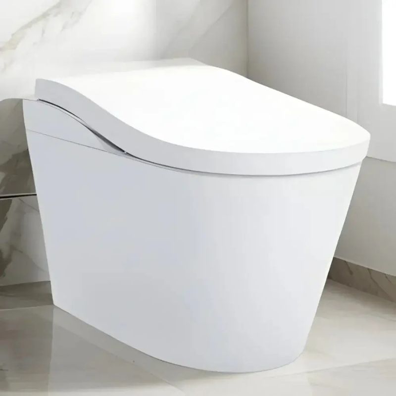 TOTO Neorest LS Bidet Toilet - Modern white toilet in a bathroom setting