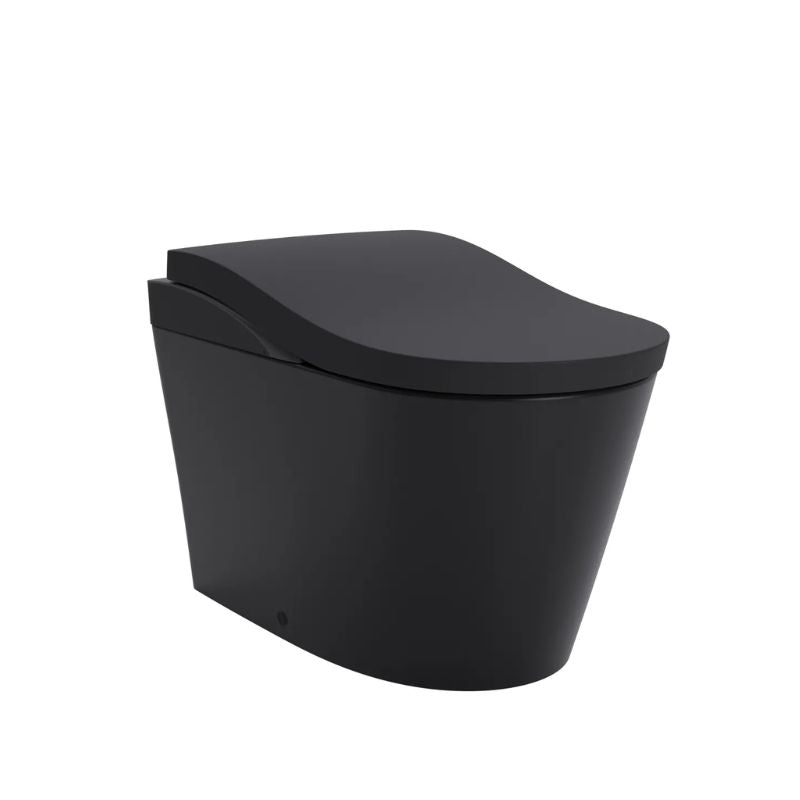 TOTO Neorest LS Bidet Toilet - Matte black toilet on a white background