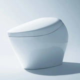TOTO Neorest NX1 Dual Flush Bidet Toilet - Modern toilet bowl with closed lid on a light gray background