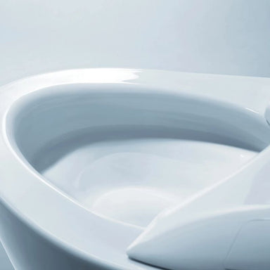 TOTO NEOREST NX2 Dual-Flush Toilet - Close-up of a white toilet seat 