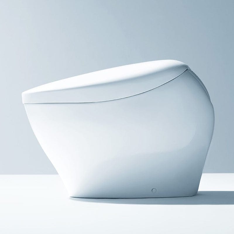 TOTO Neorest NX2 Dual Flush Bidet Toilet with modern design, shown in side view, featuring 1.0 and 0.8 GPF efficiency.