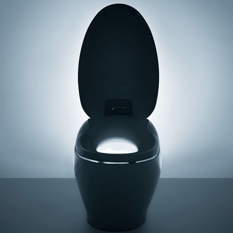 TOTO Neorest NX2 Dual Flush Bidet Toilet with open lid, featuring sleek design and advanced features.