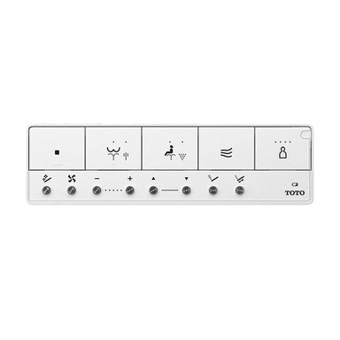 TOTO Neorest Remote Control THU6585 for Neorest RS - White rectangular control panel with function icons and buttons