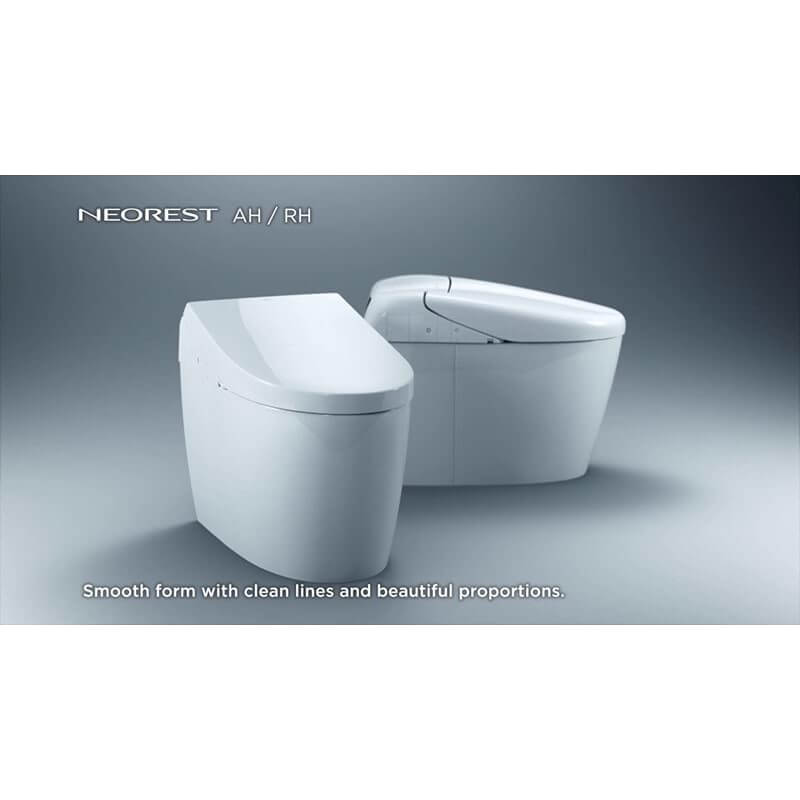 TOTO Neorest RH Dual Flush Integrated Bidet Toilet with smooth design and clean lines