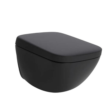 TOTO NEOREST WX1 Wall-Hung Toilet - Matte black on a white background