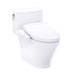 TOTO Nexus 1G WASHLET+ S2 One-Piece Toilet - 1.0 GPF - White toilet with seat cover on a white background