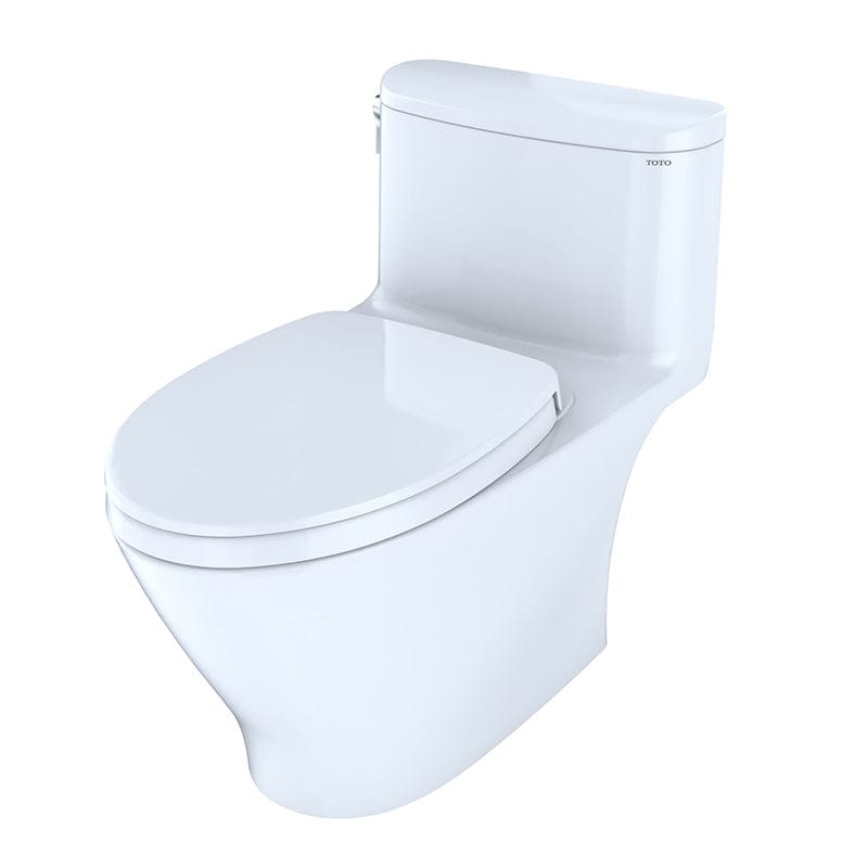 TOTO Nexus One-Piece Toilet 1.28 GPF Cotton - modern design, efficient water usage, elegant white finish.