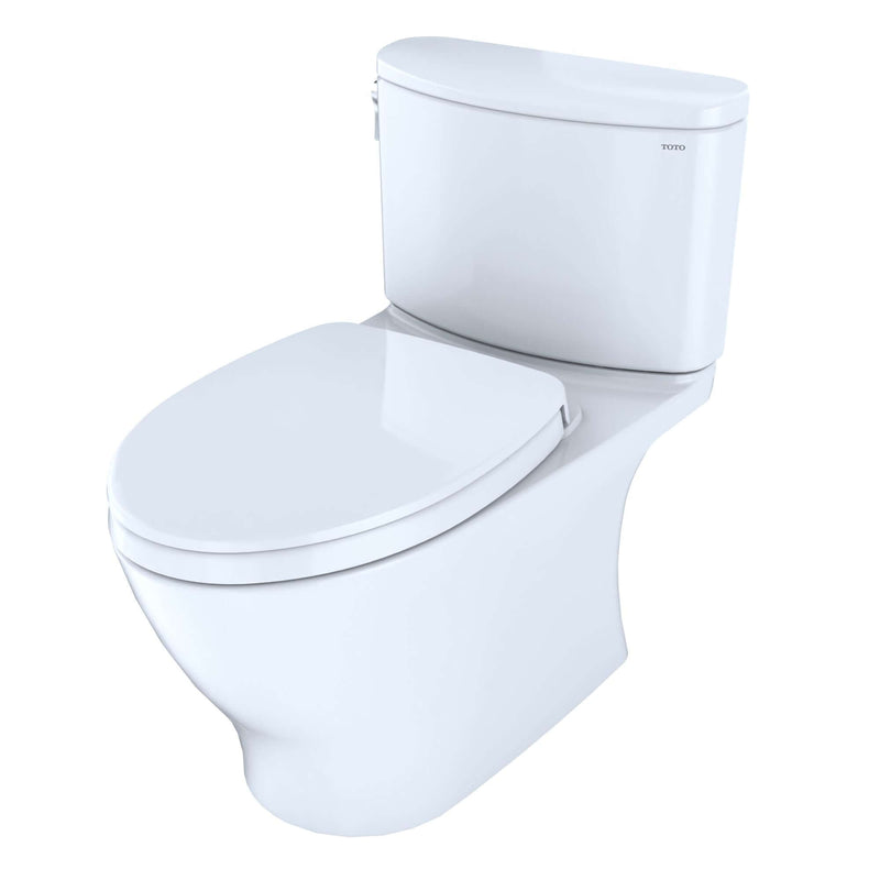 TOTO Nexus Two Piece Toilet - Right side view of white toilet on a white background