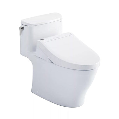 TOTO Nexus Washlet+ C5 one-piece bidet toilet combo in white, featuring a sleek design and advanced functionality for modern bathrooms.