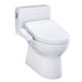 TOTO Redington 1G WASHLET+ S2 One-Piece Toilet - White toilet with bidet feature on a white background