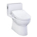 TOTO Redington 1G WASHLET+ S5 One-Piece Toilet - White toilet on a white background