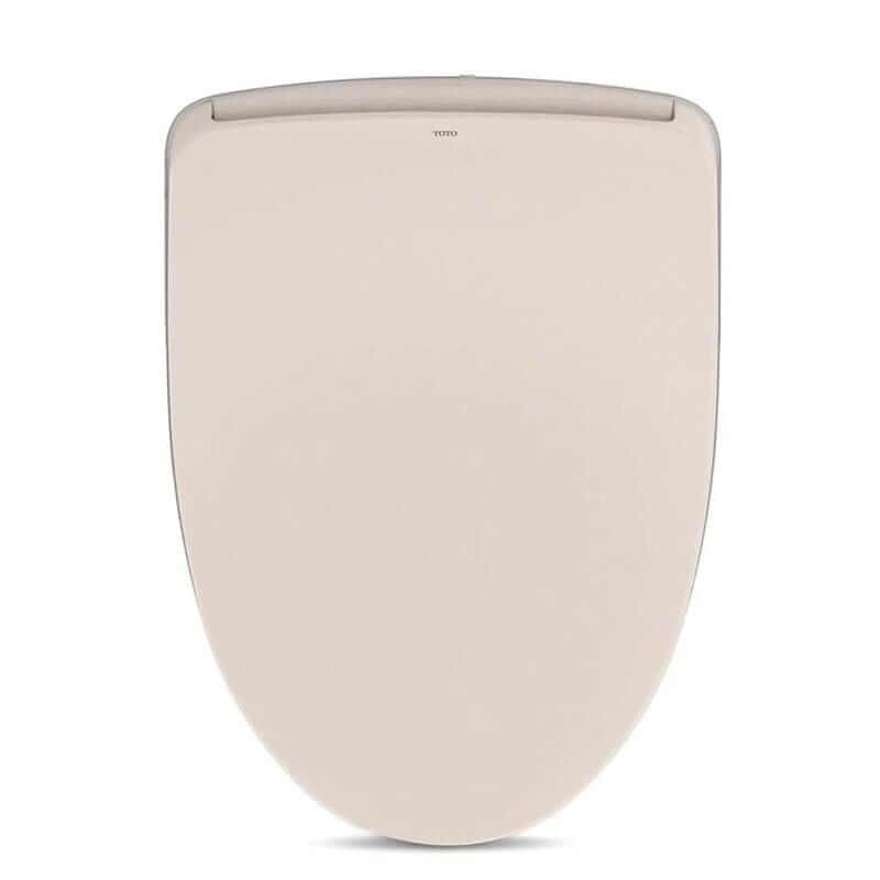 TOTO Washlet S550E Bidet Toilet Seat in Sedona Beige shown from above